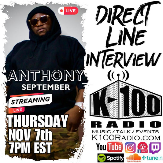 Anthony September Interview with K100 Radio - Anthony September